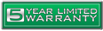5-Year Limited Warranty